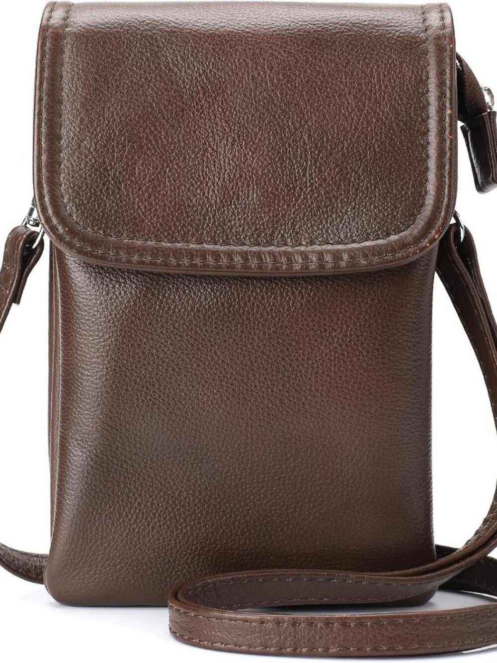 Genuine Leather Small Crossbody Bags for Women Cell Phone Bag Cross Body Purses,